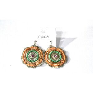 Cyrus Round Drop Earrings Seed‎ Beads Dangle Earring Ethnic Charm Women Jewelry